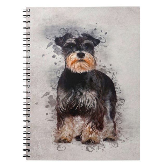 Sherpa-Fleece |Schnauzer Comfy Cosy Fleece Notizblock (Vorderseite)