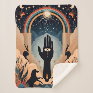 Sherpa Hamsa OEil et symboles mystiques couverture - Spir