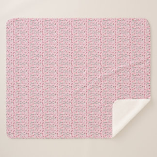 Sherpa Joli en rose : Couverture en fleurs croustillantes