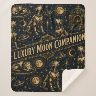 Sherpa Rex compagnon de lune/jeté de couverture en laine 