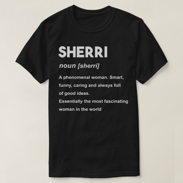 Sherri Name T-Shirt (Design vorne)