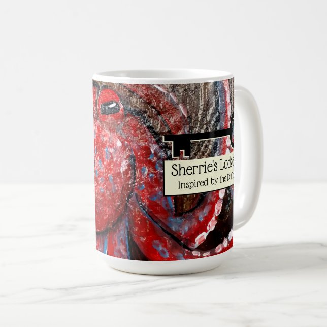 Sherrie's Locker Orange Octopus Tasse (VorderseiteRechts)