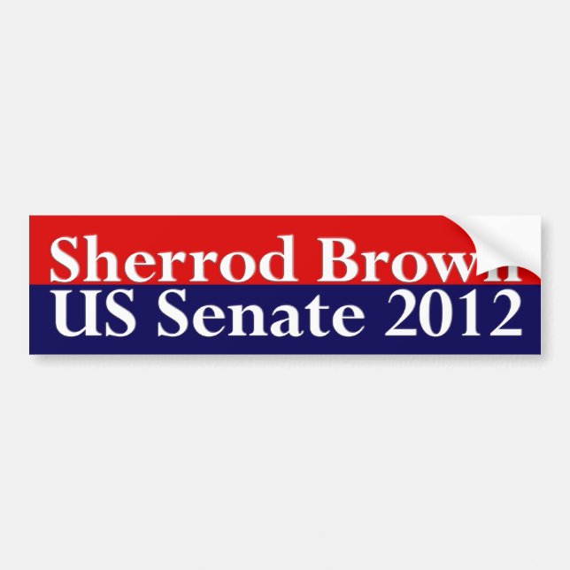 Sherrod Brown für Senats-Autoaufkleber Autoaufkleber (Vorne)