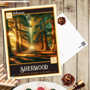 Sherwood, Arkansas Carte postale Vintage