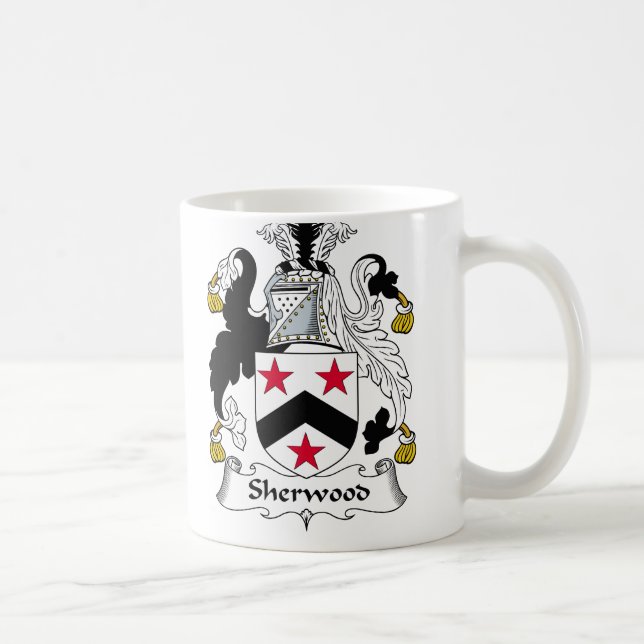 Sherwood Familienwappen Kaffeetasse (Rechts)