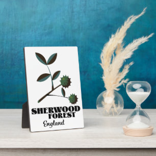 Sherwood Forest England Reiseplakat Fotoplatte