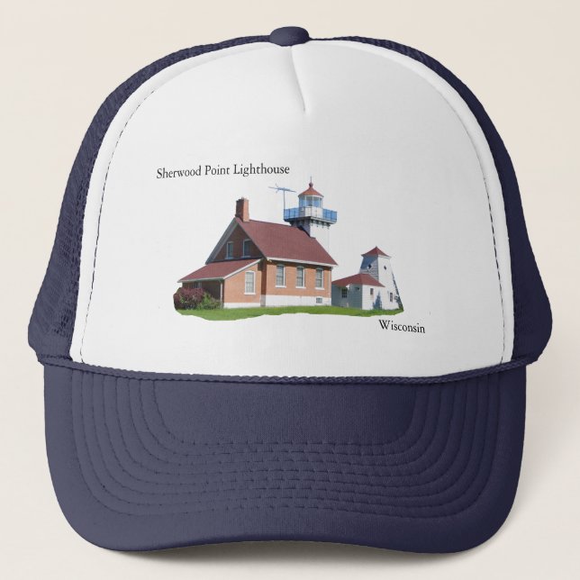 Sherwood Point Lighthouse LKW-Hut Truckerkappe (Vorderseite)