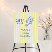 She's A Catch Coastal Bridal Shower Welcome