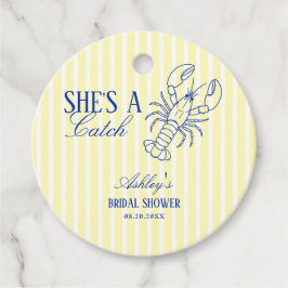 She's A Catch Lobster Coastal Bridal Shower Geschenkanhänger