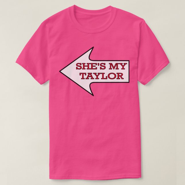Shes my Taylor Chiefs Fan Couples Male TShirt (Design vorne)