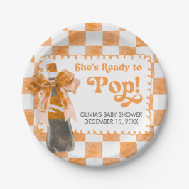She's Ready to Pop Baby Shower Pappteller