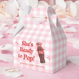 She's Ready to Pop Soda Baby Shower Geschenkschachtel