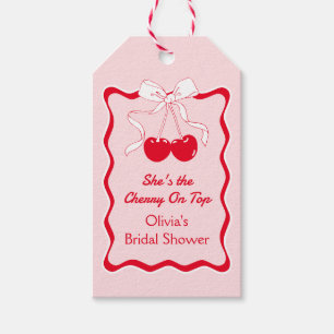 Shes the Cherry On Top Gevor Bow Brautparty Geschenkanhänger