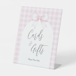 She's Tying The Knot Bridal Shower Cards and Gifts Sockelschild