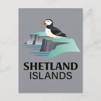 Shetland Islands Scotland United Kingdom Postkarte