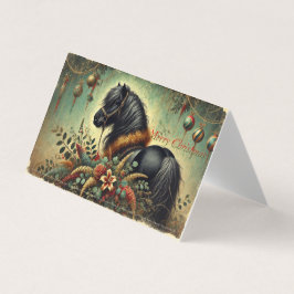 Shetland Pony Christmas Card