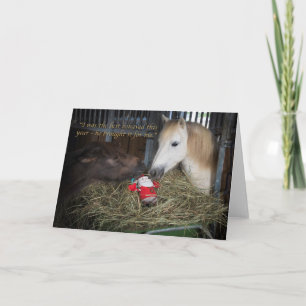 Shetland pony Christmas Feiertagskarte