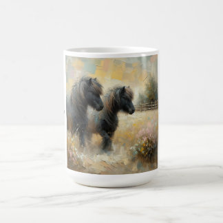 "Shetland Pony" (No 1 d'un ensemble) Mug de café