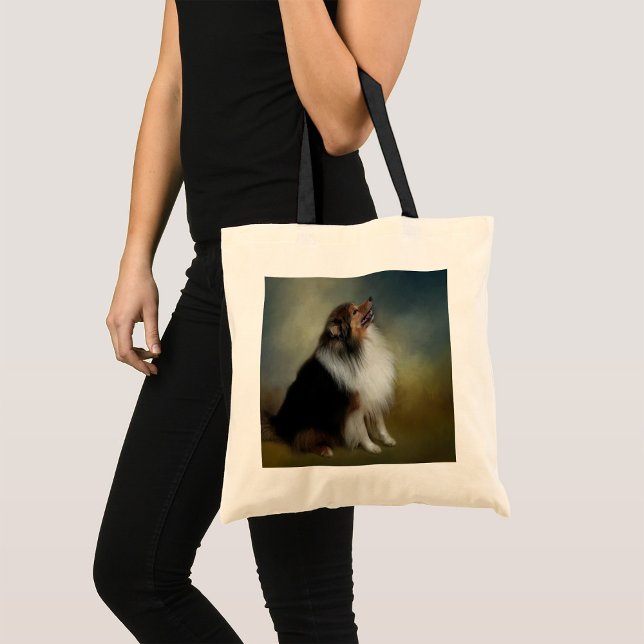 Shetland Sheep Dog Tote Bag Tragetasche (Von Creator hochgeladen)