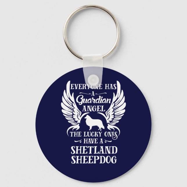 Shetland Sheepdog Begleithund Schlüsselanhänger (Vorderseite)