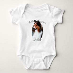 Shetland Sheepdog (Einmal) Mama 2 Baby Strampler