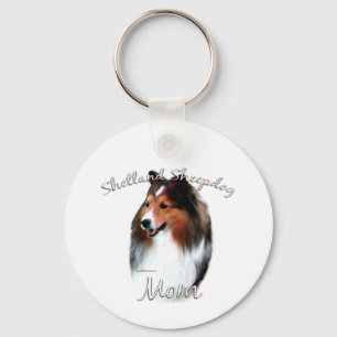 Shetland Sheepdog (Einmal) Mama 2 Schlüsselanhänger