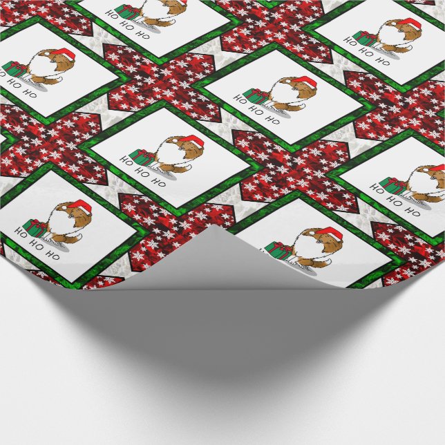 Shetland Sheepdog (Einmal) Niedlich Geschenkpapier (Ecke)