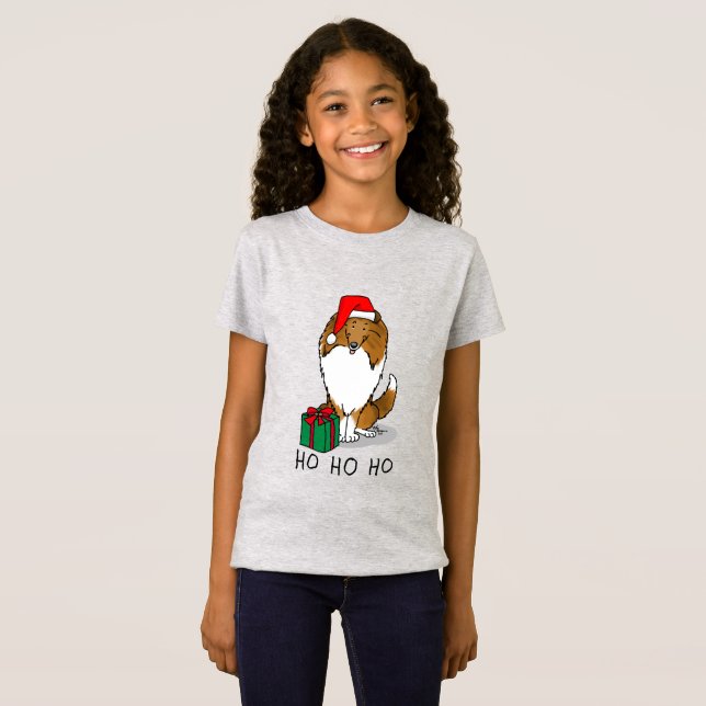 Shetland Sheepdog (Einmal) Niedlich T-Shirt (Vorne ganz)