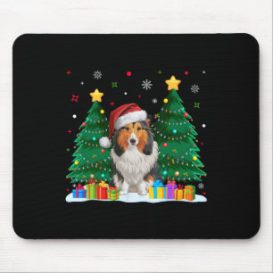Shetland Sheepdog Hund Lover Weihnachtsmannmütze U Mousepad