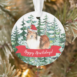Shetland Sheepdog Hund Weihnachten Ornament