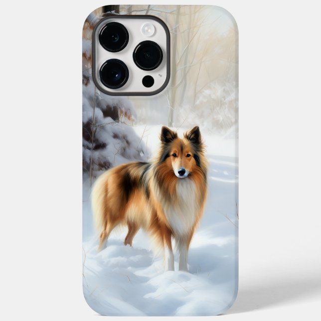 Shetland Sheepdog lässt es Weihnachten Case-Mate iPhone 14 Pro Max Hülle (Rückseite)