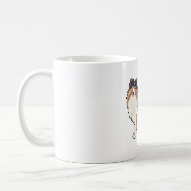 Shetland sheepdog Magie Kaffeetasse (Links)