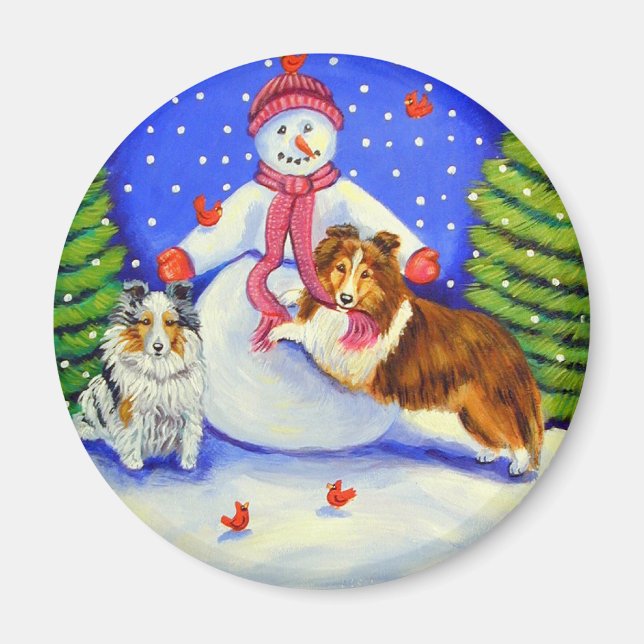 Shetland Sheepdog Magnet (Vorne)