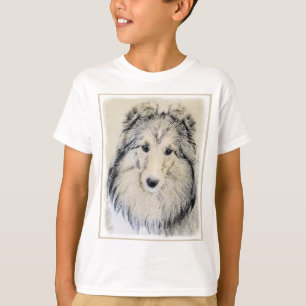 Shetland Sheepdog Malerei - Niedliche Original Hun T-Shirt