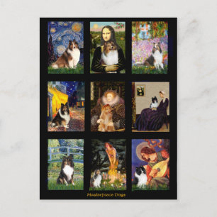 Shetland Sheepdog Masterpiece Composite Postkarte