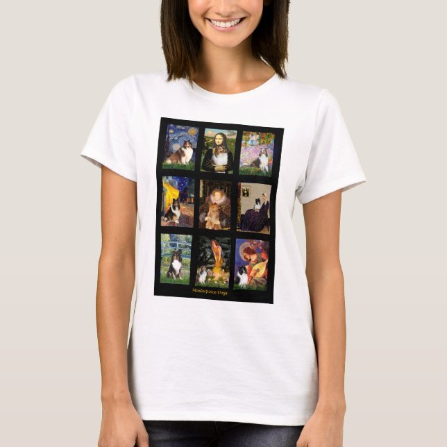 Shetland Sheepdog Masterpiece Composite T-Shirt (Vorderseite)