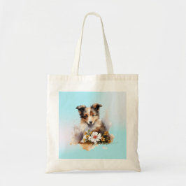 Shetland Sheepdog Puppy Pet Blume Tragetasche
