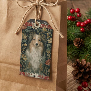 Shetland Sheepdog Sheltie Cottagecore Vintage Geschenkanhänger
