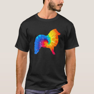 Shetland Sheepdog Sheltie Gefärbte Krawatte Hund M T-Shirt