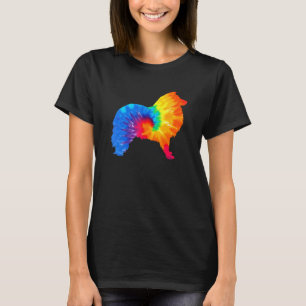 Shetland Sheepdog Sheltie Gefärbte Krawatte Hund M T-Shirt