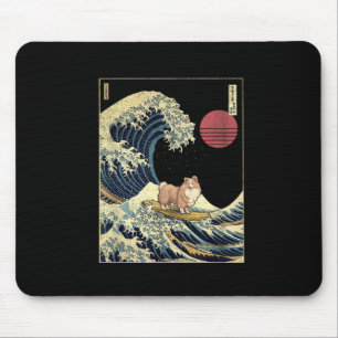 Shetland Sheepdog Sheltie Japanische Kanagawa-Well Mousepad