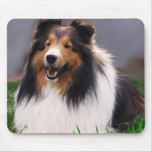 Shetland Sheepdog Sheltie Kunst Geschenke Mousepad