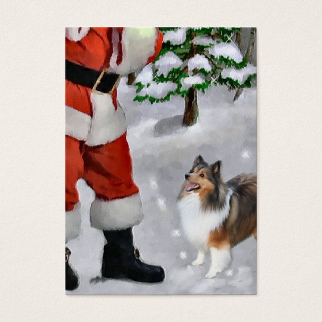 Shetland Sheepdog Sheltie Weihnachtsgeschenk (Vorderseite)