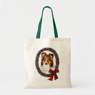 Shetland Sheepdog Sheltie Weihnachtsgeschenk Tragetasche