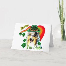 Shetland Sheepdog St Patricks Karte