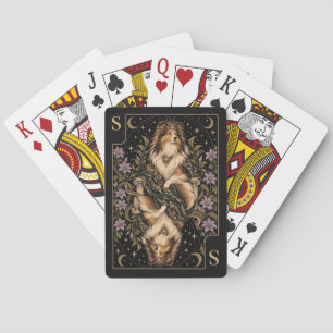 Shetland Sheepdog, Sternen-Tarot-Kunst Spielkarten
