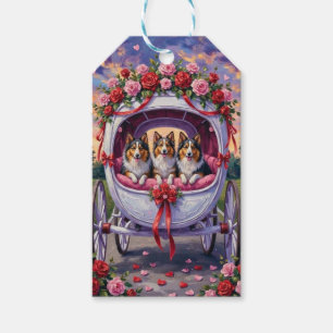 Shetland Sheepdog Valentinstag Geschenkanhänger
