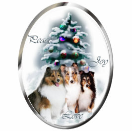 Shetland Sheepdog Weihnachtsgeschenke Ornament Fotoskulptur Ornament
