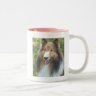 Shetland Sheepdog Zwei-Tone-KAFFEE-TASSE Zweifarbige Tasse