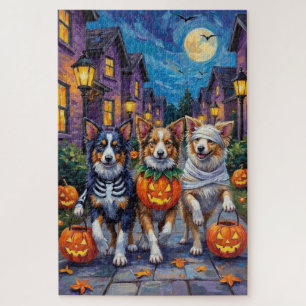 Shetland Sheepdogs in Halloween-Kostümen